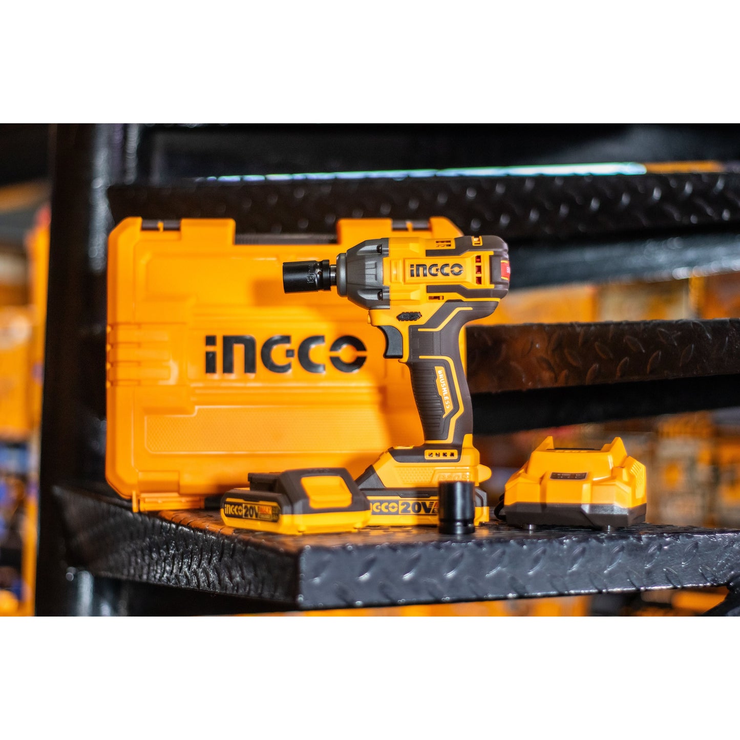 Llave De Impacto 20V M1/2 Brushless INGCO UCIWLI2050 - MARKEMSTORE