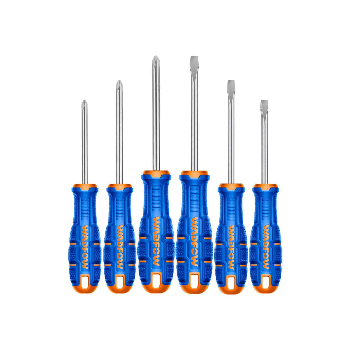 Juego 6 Destornilladores Pala y Phil Bicolor WADFOW WSSA406 - MARKEMSTORE