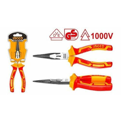 Alicate Punta Larga 8 Aislado 1000v Pulido Ingco Hilnp28208 - MARKEMSTORE