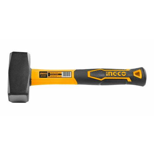 Almadana 1500gr Mango Fibra De Vidrio Hsth8803 Ingco - MARKEMSTORE
