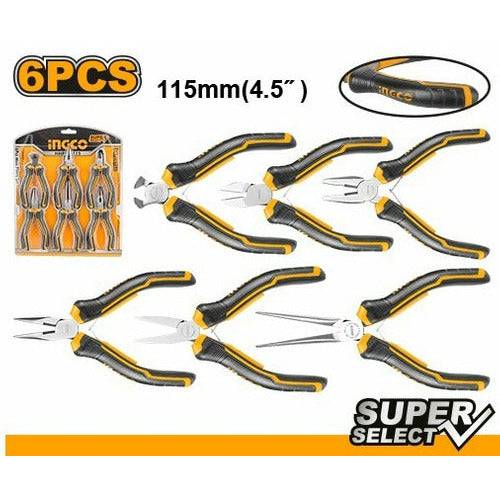 Juego De 6 Mini Alicates Ingco Hmps06115 - MARKEMSTORE
