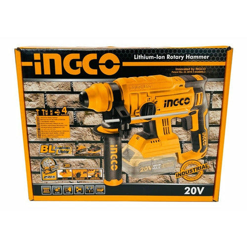 Rotomartillo Inalámbrico 20v Ingco Con Baterias Y Cargador - MARKEMSTORE