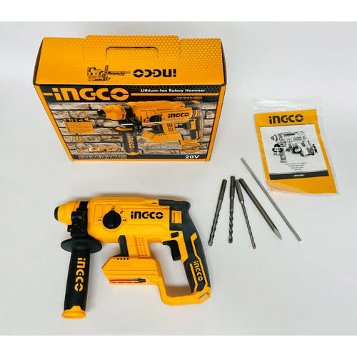 Rotomartillo Inalámbrico 20v Ingco Con Baterias Y Cargador - MARKEMSTORE