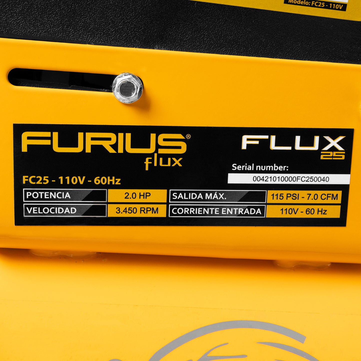 Compresor de aire 25 Litros 115 psi FURIUS
