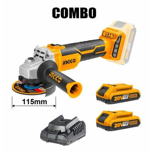 Ingco Pulidora Inalambrica Ionlitio 20v 4-1/2 + Accesorios - MARKEMSTORE
