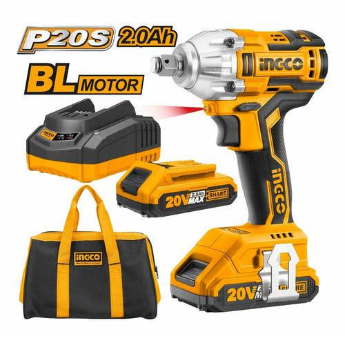 Llave De Impacto Inalambrica 20v INGCO UCIWLI2001 CON BATERIA - MARKEMSTORE