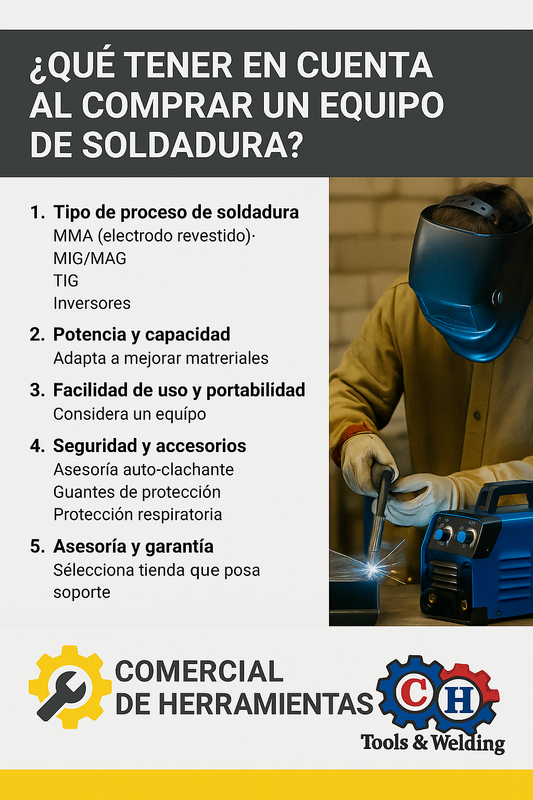 ¿Qué tener en cuenta al comprar un equipo de soldadura?