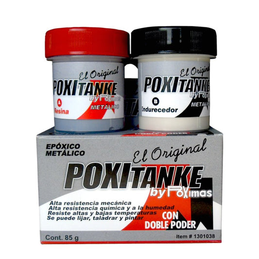Poxitanke Metálico Poximas X 85 G ( 54Ml )  1301038 - MARKEMSTORE