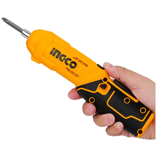 Atornillador Ion Litio 4V Cargador + 18 Accesorios INGCO CSDLI0442 - MARKEMSTORE