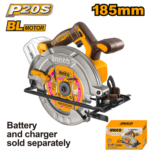 Sierra Circular 20V Brushless INGCO CSLI1851 - MARKEMSTORE