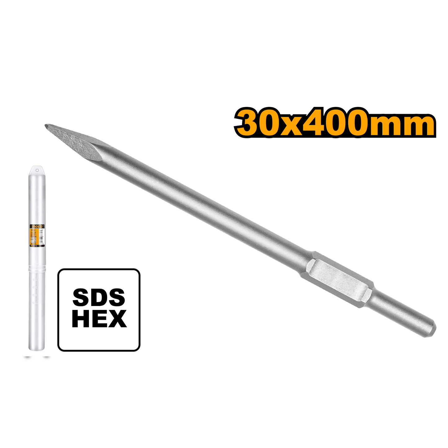 Cincel Sds Max De Punta 30X400 INGCO DBC03340011 - MARKEMSTORE