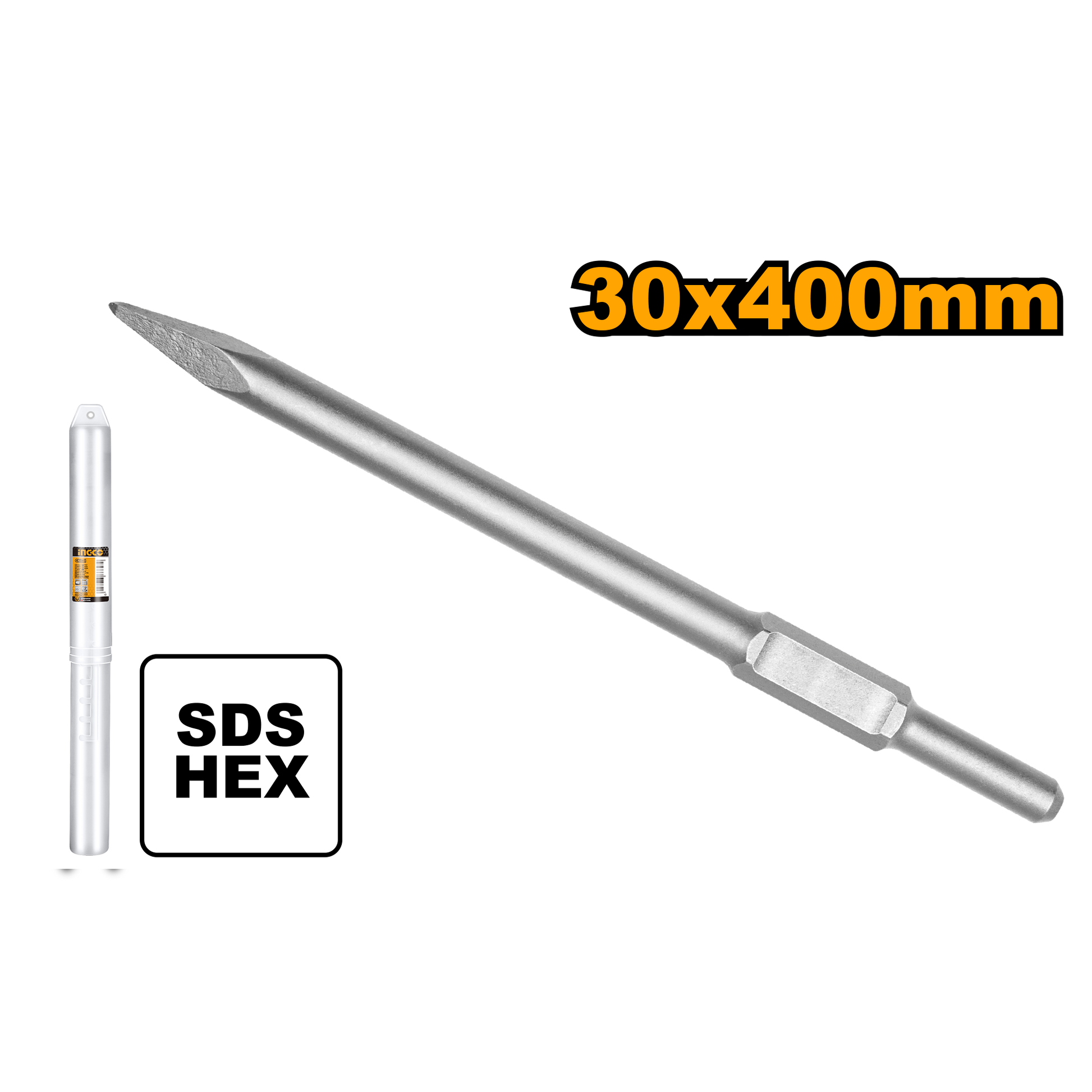 Cincel Sds Max De Punta 30X400 INGCO DBC03340011 - MARKEMSTORE