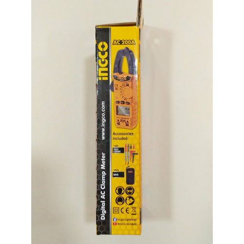 Pinza Voltiamperimetrica Digital Ac Dcm2001 Ingco - MARKEMSTORE