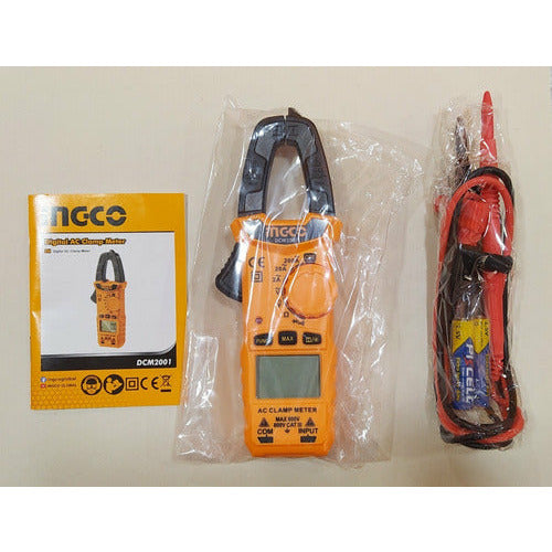 Pinza Voltiamperimetrica Digital Ac Dcm2001 Ingco - MARKEMSTORE