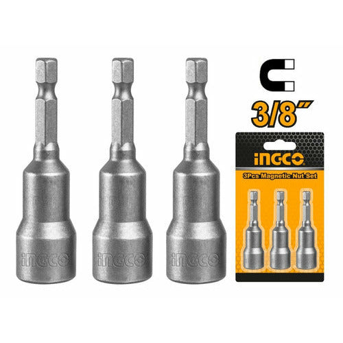 Set 3 Piezas Puntas Magneticas 3/8x65mm - MARKEMSTORE