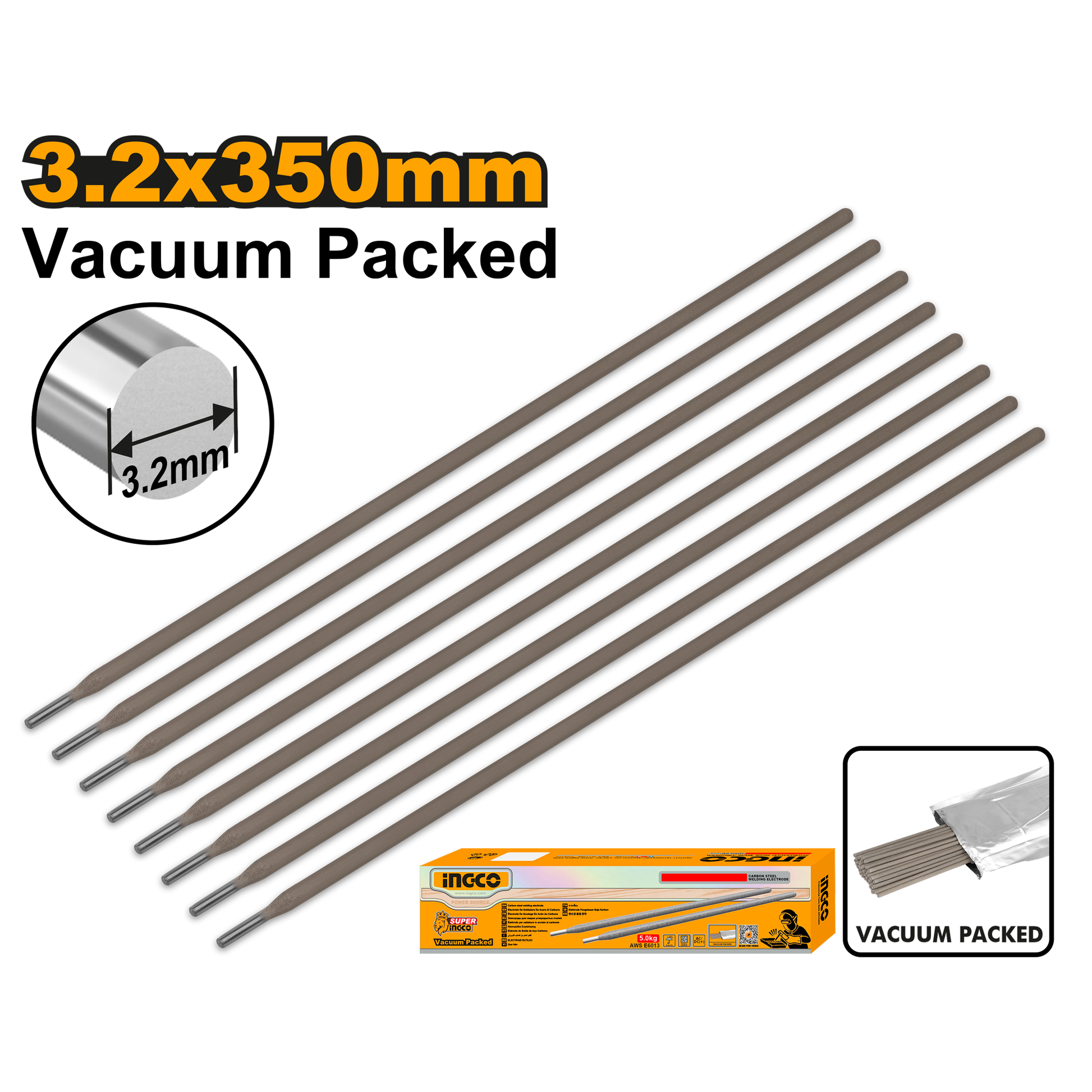 Electrodo E6013 1/8 INGCO ERCVC2221 - MARKEMSTORE
