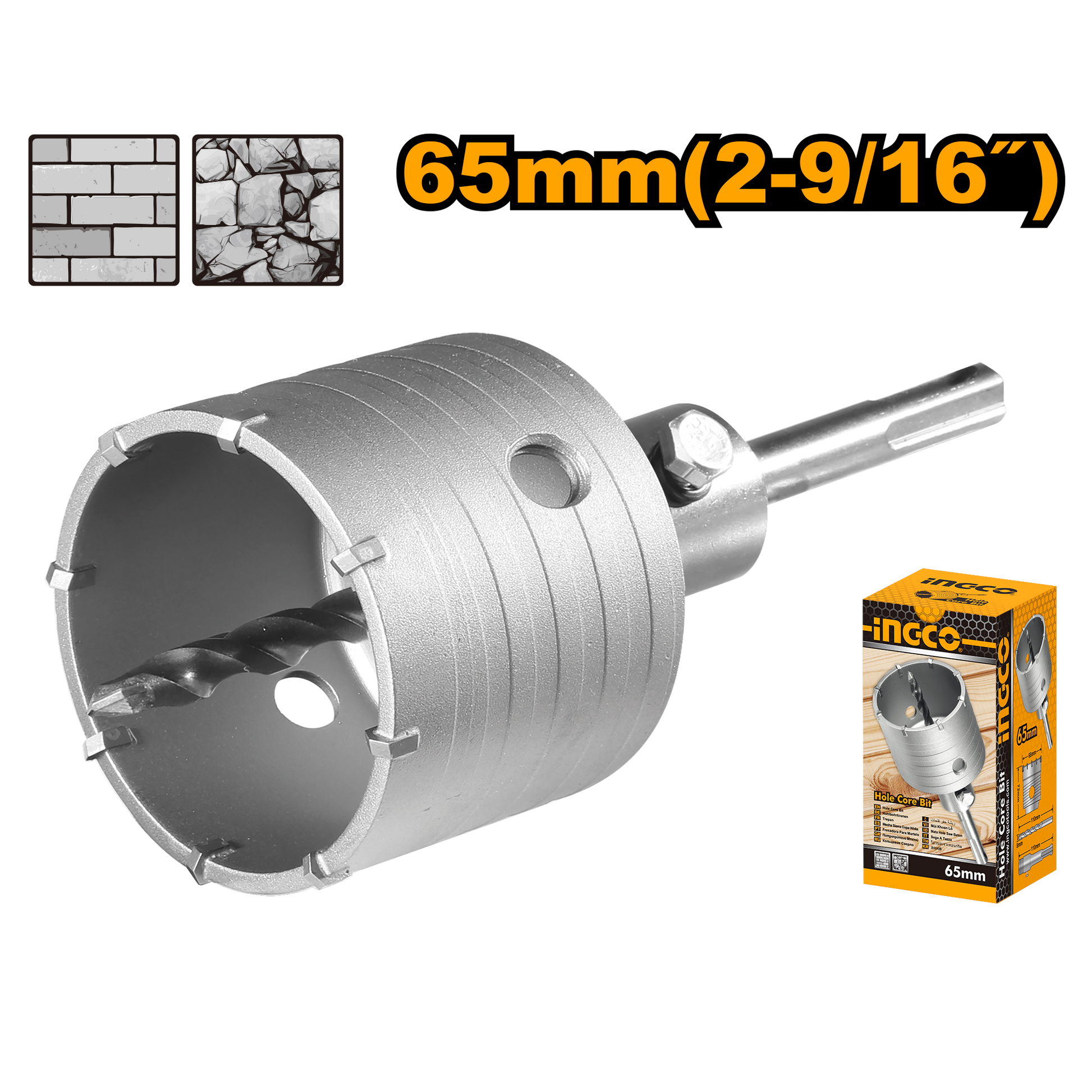 Sierra Copa 65Mm Con Adaptador 110M Y Broca 8X110Mm Ingco Hcb0651 - MARKEMSTORE