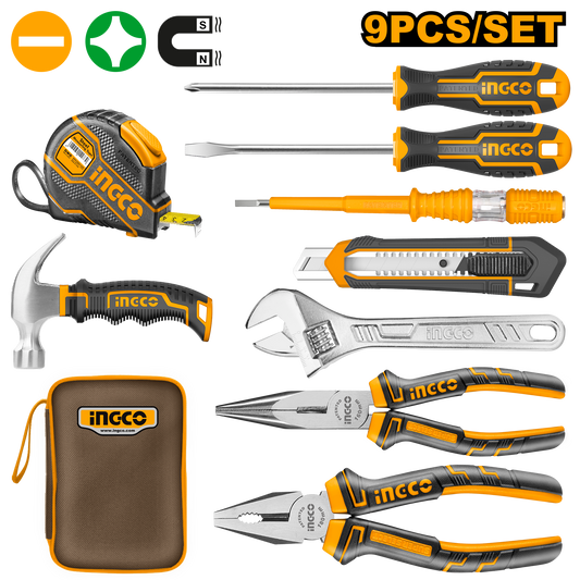 Set Herramienta Manual 9Pcs INGCO HKTH20809 - MARKEMSTORE