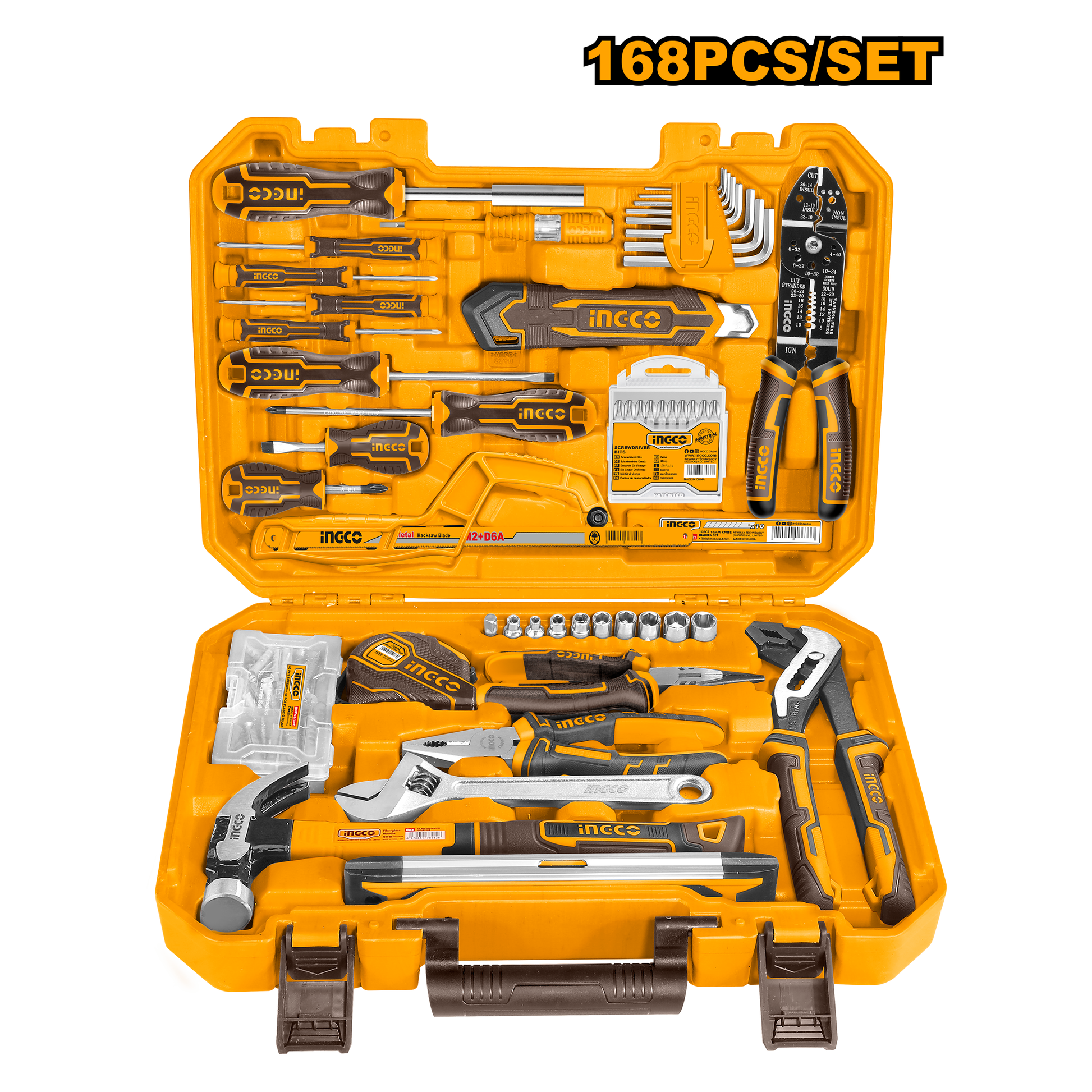 Set Herramienta Manual 168Pcs INGCO HKTHP21681 - MARKEMSTORE