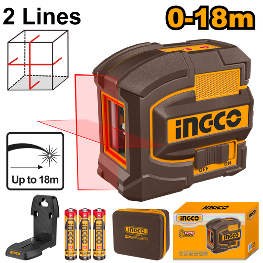 Nivel Laser Clase Ii Angulo Menor O Igual 4 Tipo 635Nm INGCO HLL156503 - MARKEMSTORE