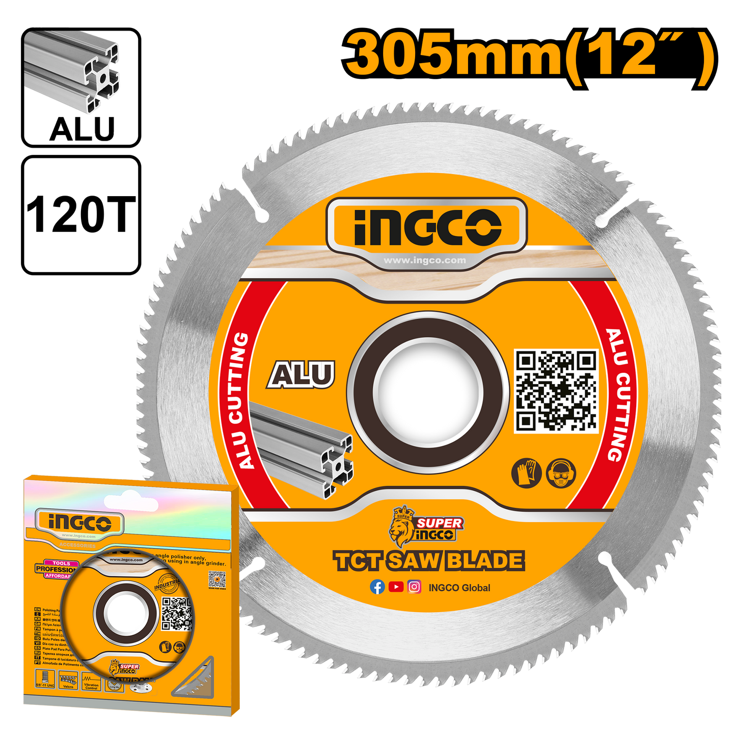 Disco Para Ingleteadora Aluminio 12 120D INGCO TSB3305212