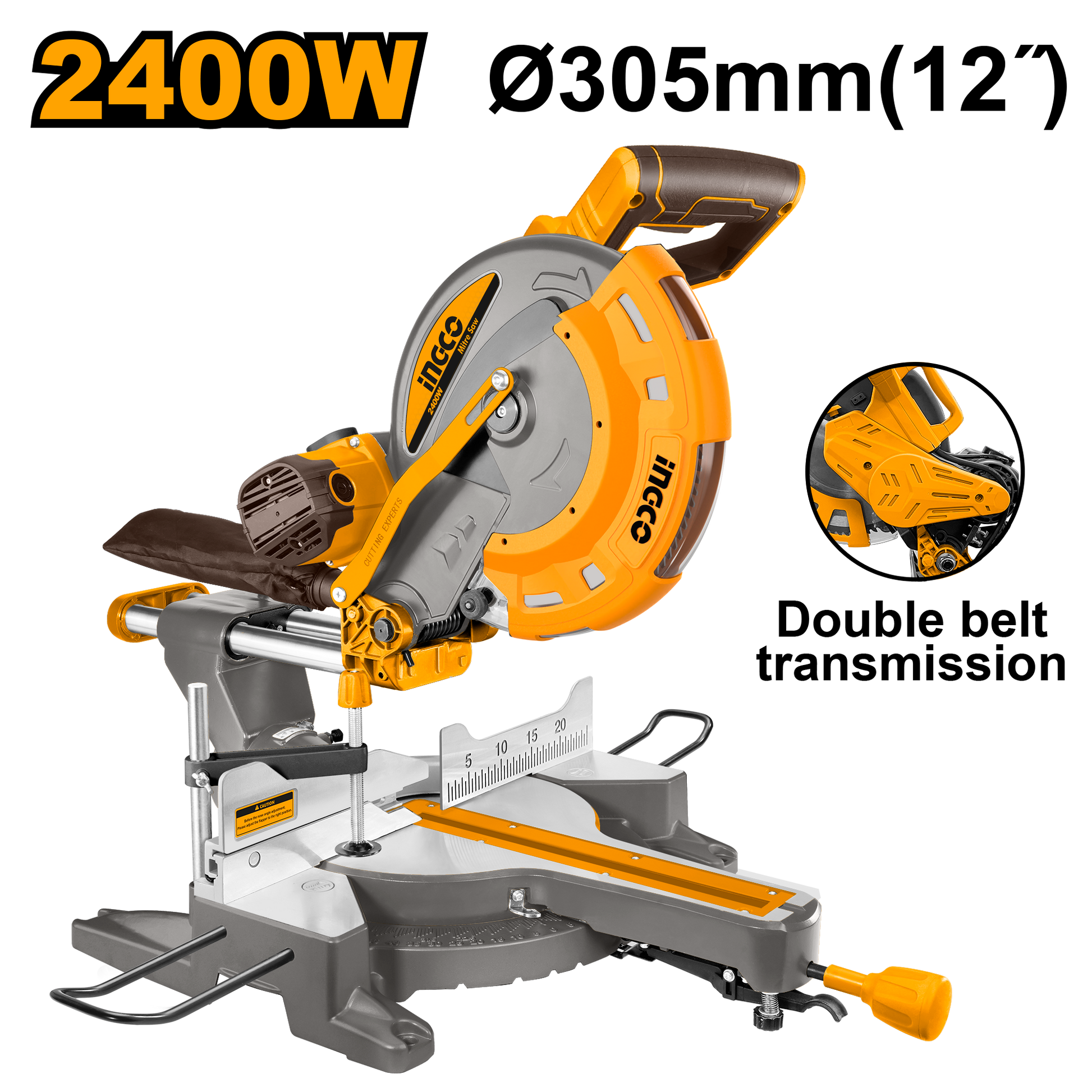Ingleteadora 12X1-12/64 2400W INGCO UBM2S24007 - MARKEMSTORE