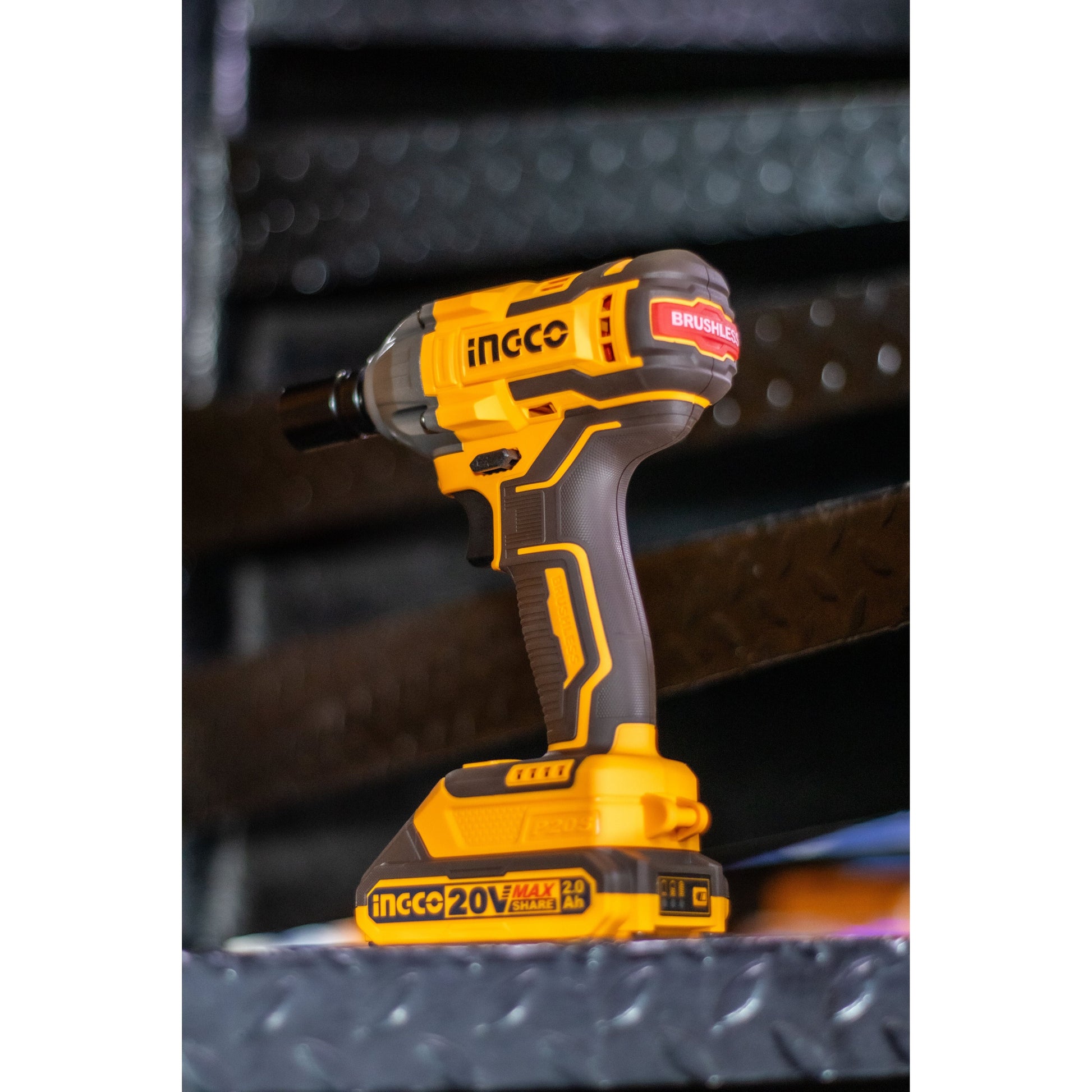 Llave De Impacto 20V M1/2 Brushless INGCO UCIWLI2050 - MARKEMSTORE