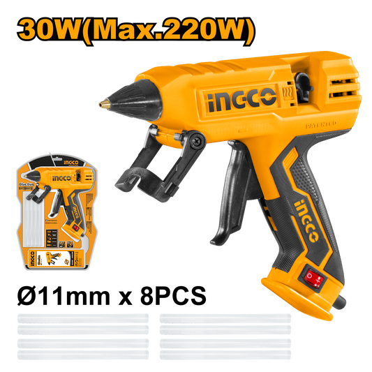 Pistola De Silicona 110/120V 30W (220W) Para Diametro Goma 11,2Mm Ingco UGG308 - MARKEMSTORE