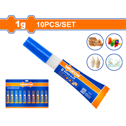 Set X 10 Adhesivo Super Glue Gotita 1Gr Wgx1K03 - MARKEMSTORE