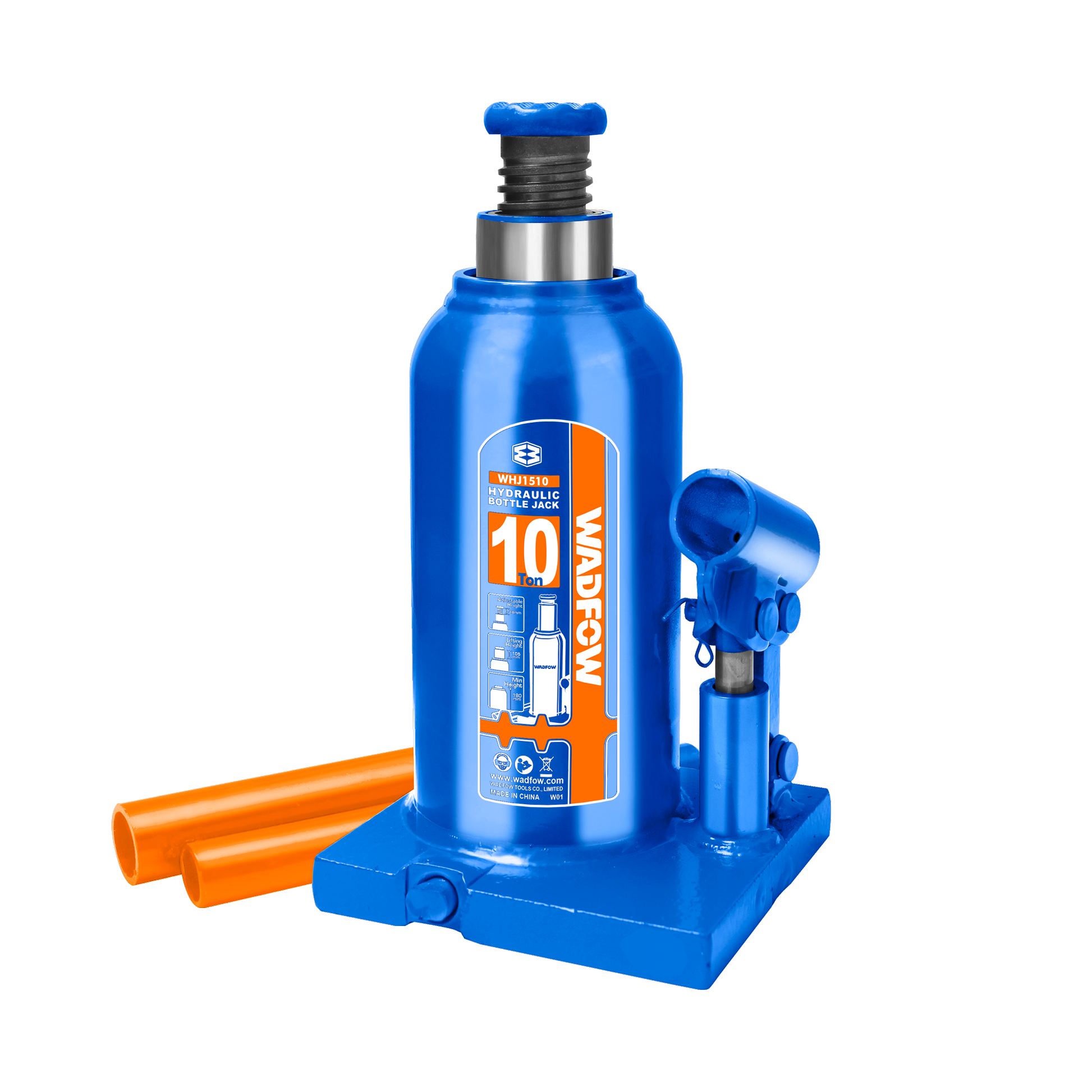 Gato Tipo Botella 10 Ton Altura Elevación 110Mm WADFOW REF. WHJ1510 - MARKEMSTORE