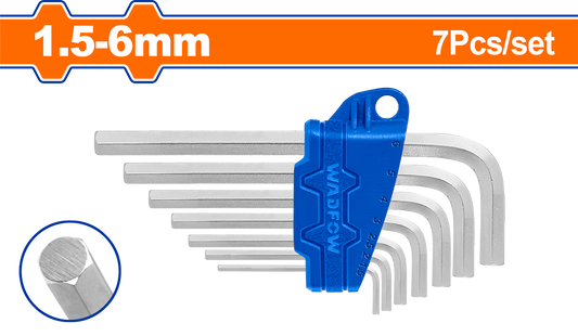 Juego Llave Allen 7 Pcs 1,5Mm-6Mm WADFOW WHK1671 - MARKEMSTORE