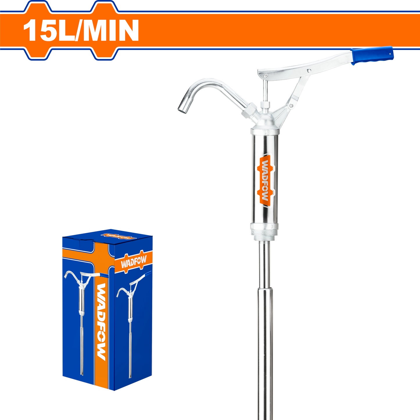 Bomba De Aceite Manual 15L/Min 127Cm Cromada WADFOW REF. WHY2515 - MARKEMSTORE