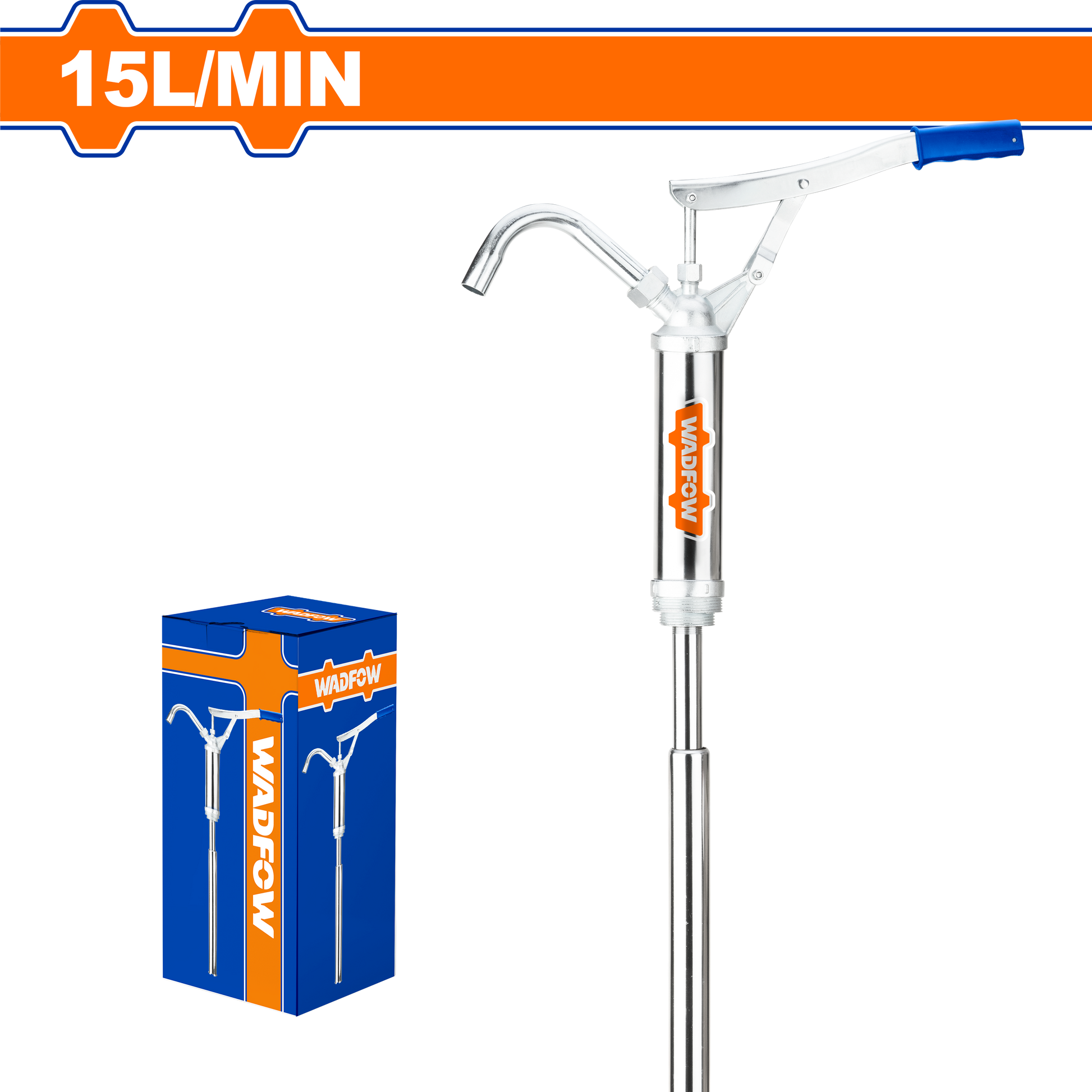 Bomba De Aceite Manual 15L/Min 127Cm Cromada WADFOW REF. WHY2515 - MARKEMSTORE