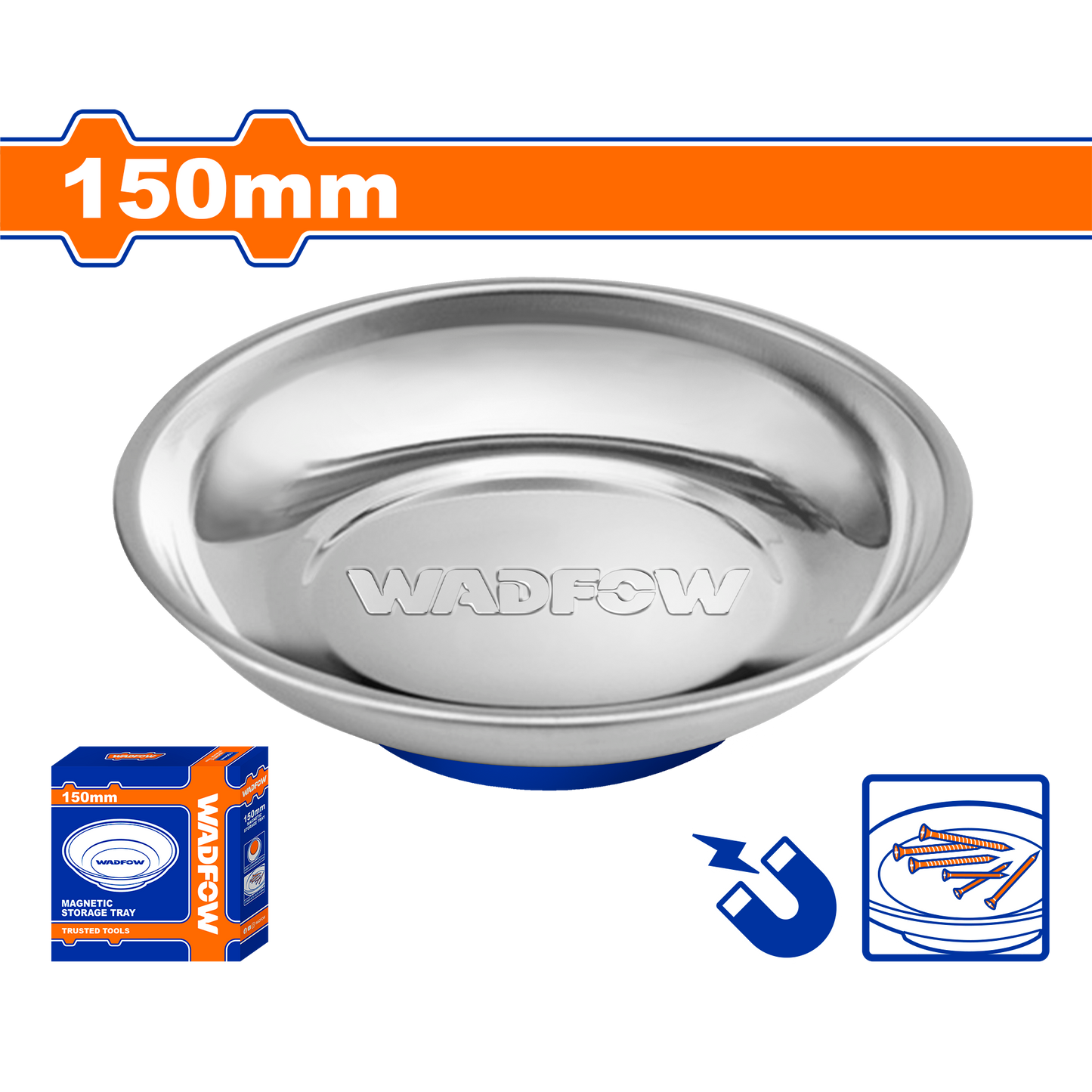 Bandeja Magnética SS 150mm WADFOW REF. WMC6001 - MARKEMSTORE