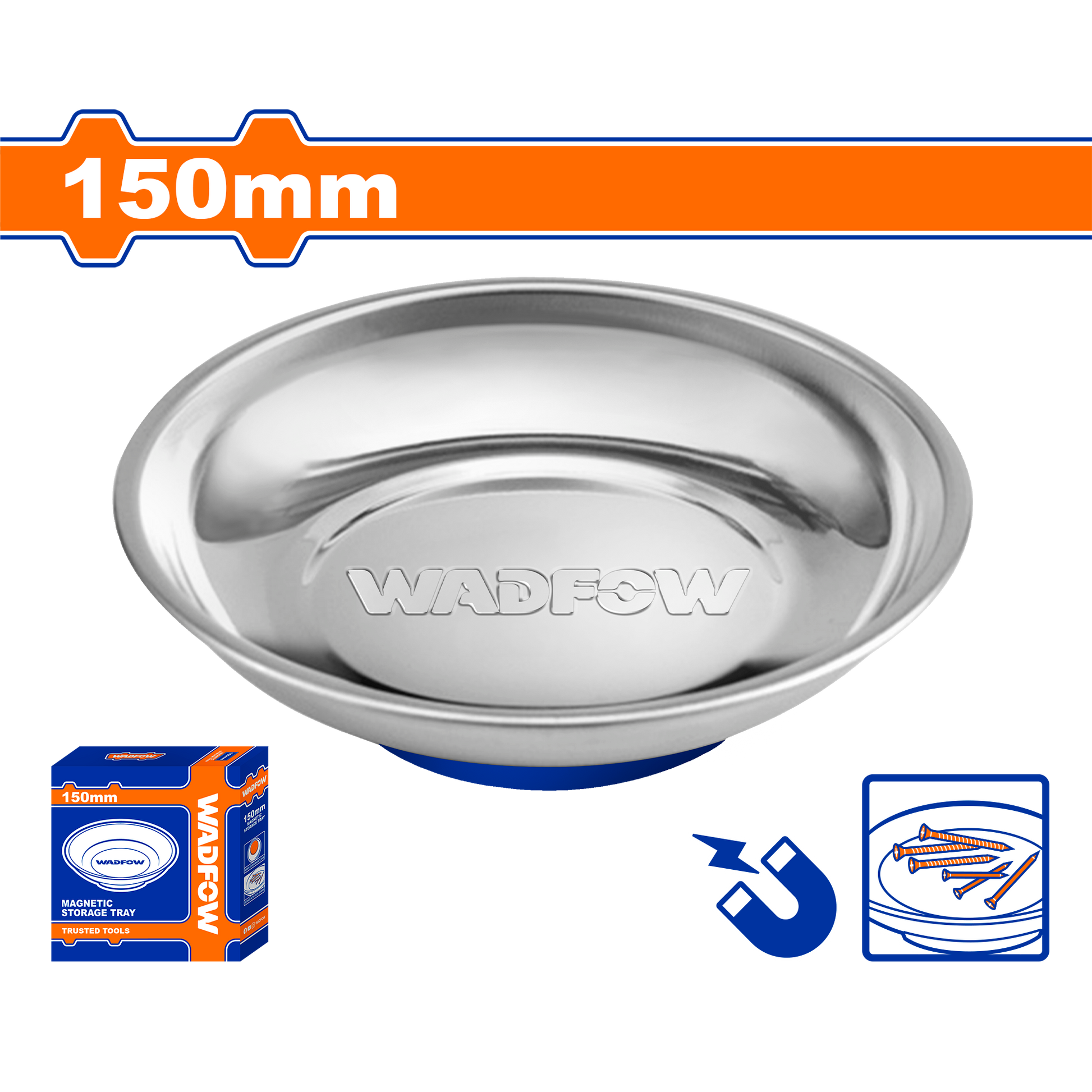 Bandeja Magnética SS 150mm WADFOW REF. WMC6001 - MARKEMSTORE