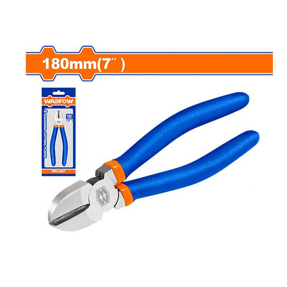 Alicate Corte Diagonal 7" Pulido Mango Plástico WADFOW WPL3947 - MARKEMSTORE