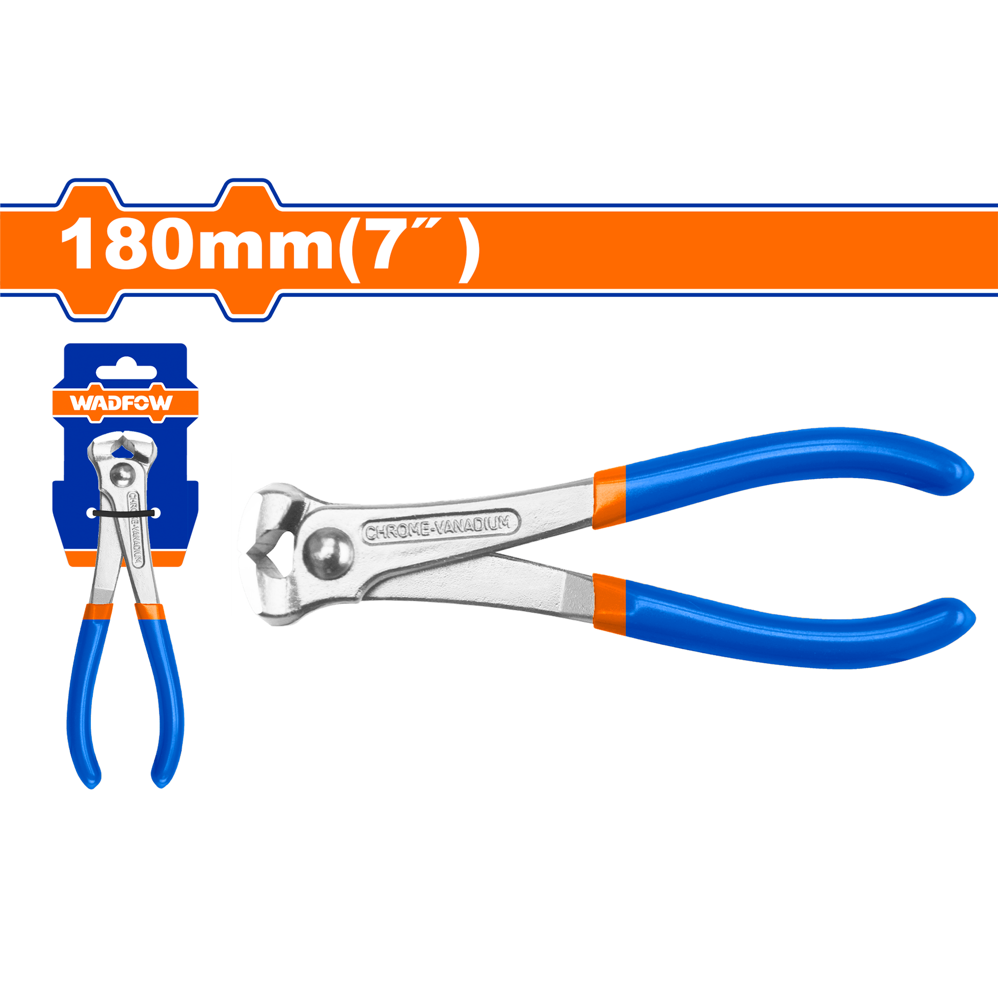 Alicate Corte Frontal 7" Pulido Mango Plástico WADFOW WPL8C07 - MARKEMSTORE