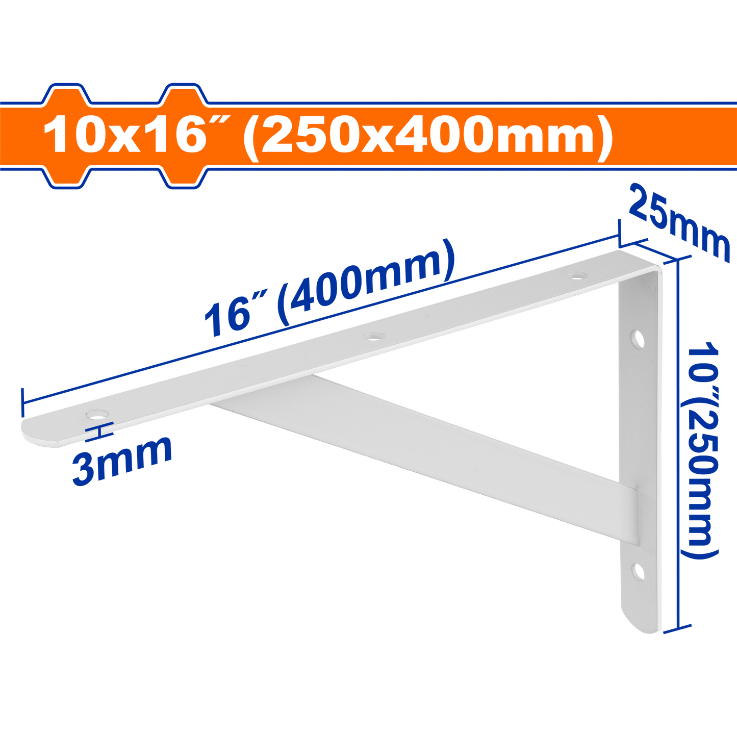 Pie Amigo Tp 40X25Cms Blanco Esp.3Mm Cap100Kg WADFOW REF. WZJ3340 - MARKEMSTORE