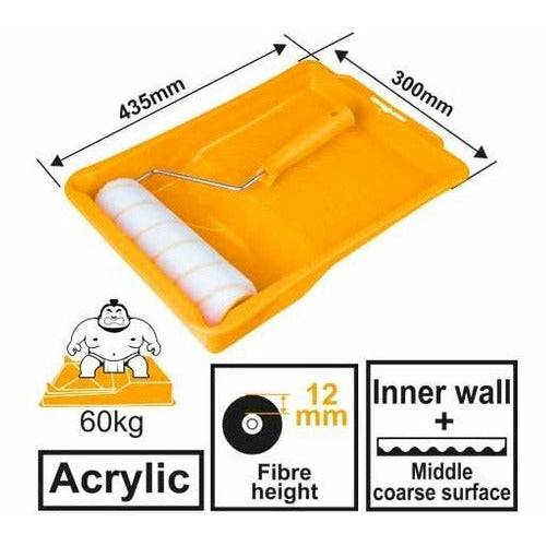Bandeja Y Rodillo 9 Pulgadas En Set Marca Ingco Hktcb032301 - MARKEMSTORE