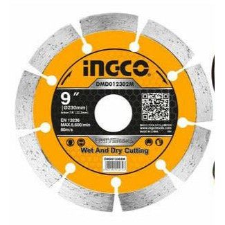 Disco Diamantado Segmentado 9 Ingco Dmd012302M - MARKEMSTORE