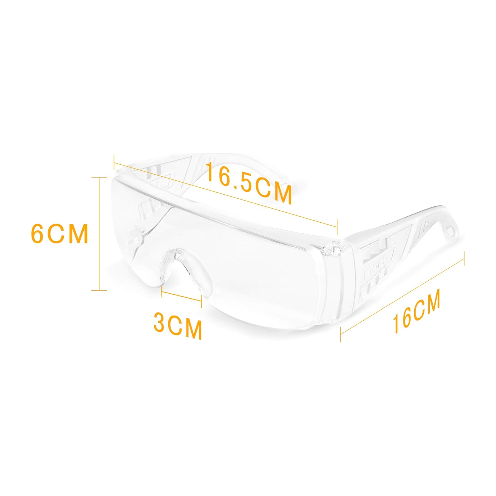 Gafas De Seguridad Transparente Filtro UV y Proteccion Impacto Ingco HSG05 - MARKEMSTORE