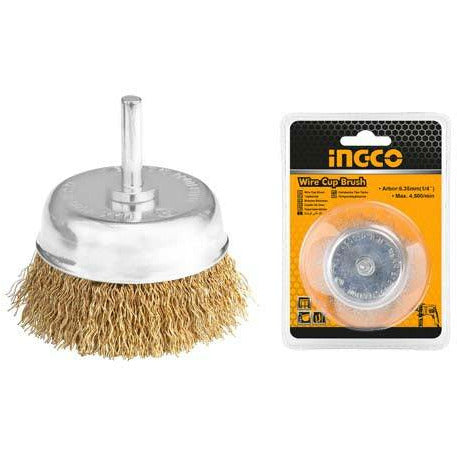 Cepillo De Alambre De Espigo 1/4" 3" 0.3X20Mm Wb30751 Ingco - MARKEMSTORE