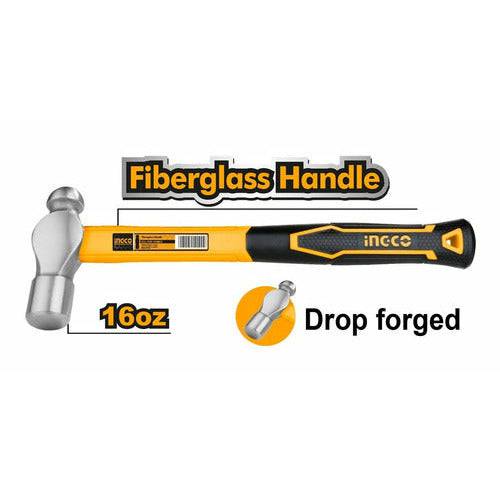 Martillo De Bola 16oz INGCO HBPH88016 - MARKEMSTORE