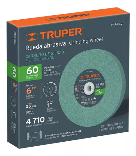 PIEDRA ESMERIL DE TUNGSTENO 6" TRUPER