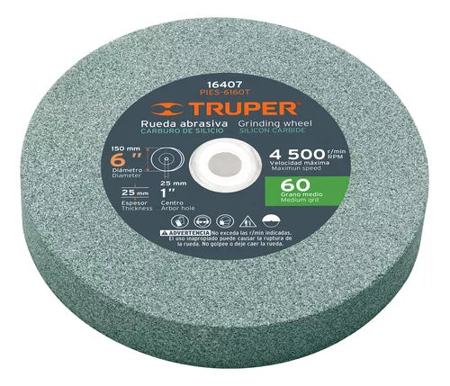 PIEDRA ESMERIL DE TUNGSTENO 6" TRUPER