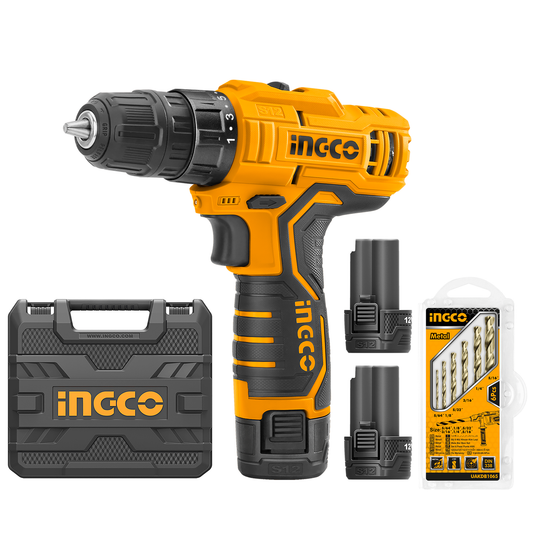 Combo Taladro Inalámbrico con 2 baterías + Juego de Brocas - MARKEMSTORE
