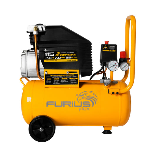 Compresor de aire 25 Litros 115 psi FURIUS