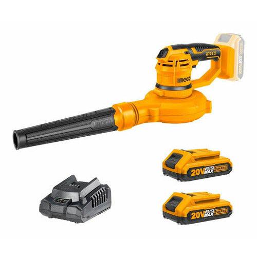 Blower Inalámbrico Ionlitio 20v Con 2 Baterías Y 1 Cargador Ingco - MARKEMSTORE