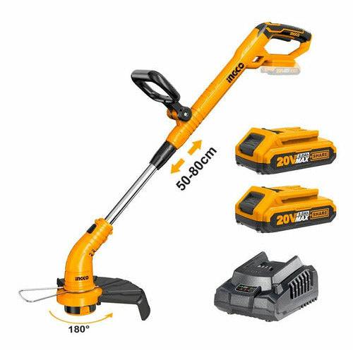 Guadañadora Inalámbrico Ionlitio 20v Ingco Con 2 Baterias - MARKEMSTORE
