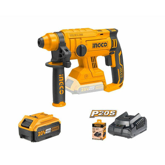 Rotomartillo Demoledor Inalámbrico 20v Ingco Con Bateria 4h - MARKEMSTORE